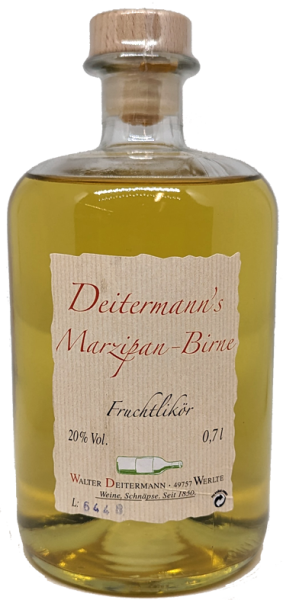 Deitermanns Marzipan-Birne, Fruchtlikör 20%