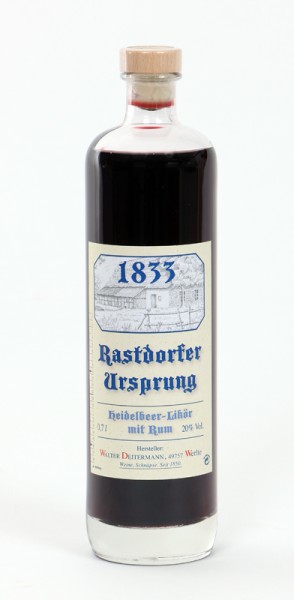 Rastdorfer Ursprung, Heidelbeere mit Rum 20%
