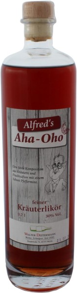 AHA - OHO, Alfreds feiner Kräuterlikör 30%