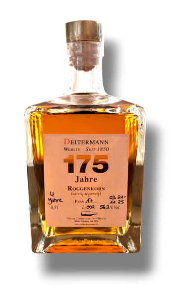 Roggenkorn in Fassstärke 4 Jahre alt 56,2%vol.